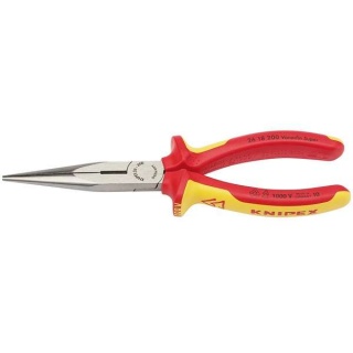 32012 | Knipex 26 18 200UKSBE VDE Fully Insulated Long Nose Pliers 200mm